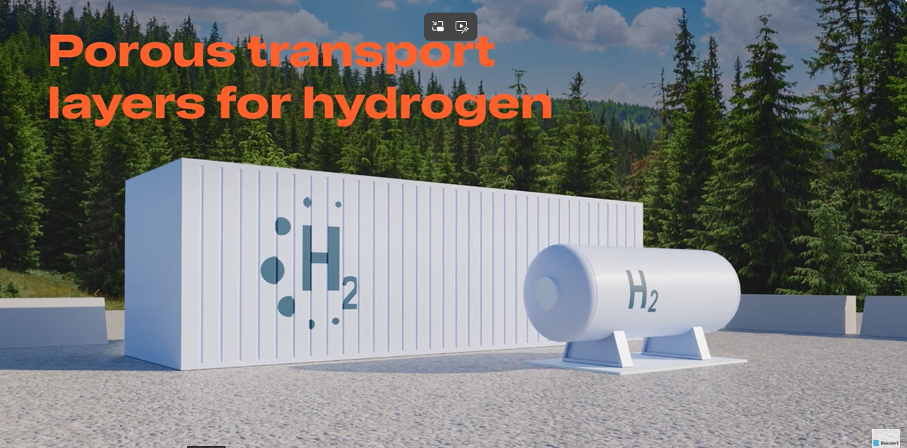 Currento® porous transport layer for hydrogen production